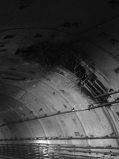 深圳地铁隧道被打桩机凿穿